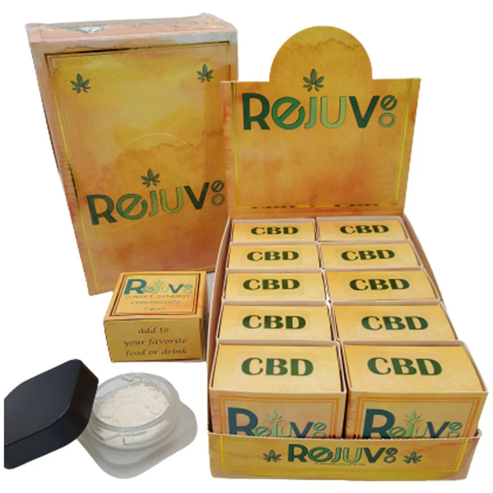 Rejuveo Branded Pre-Rolls Smokable in Master Carton for Retail Stores 35 Pre Rolls Made With A CBD And CBG Superior Quality