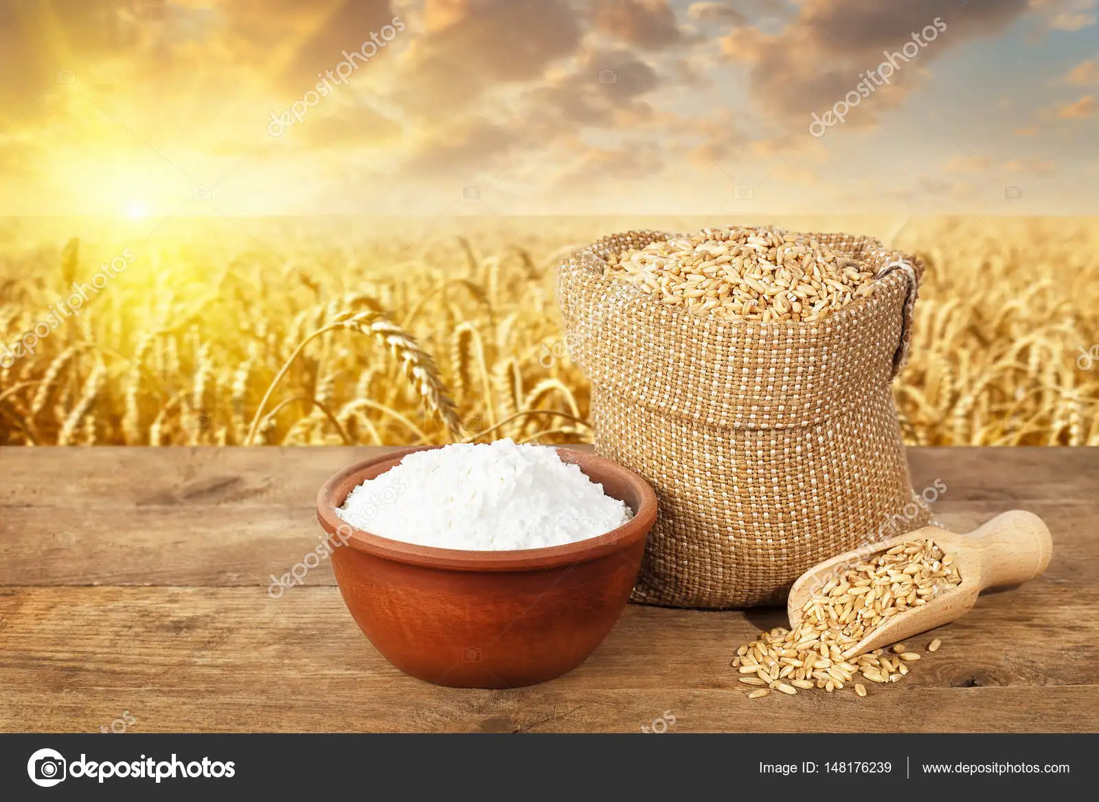 Производство пшеничной муки в Индии