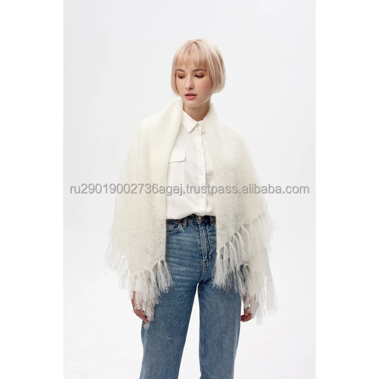 Высококачественная Женская Вязаная Шаль для холодного сезона, изготовлена из высококачественного козьего пуха, вязаные шали от производителя