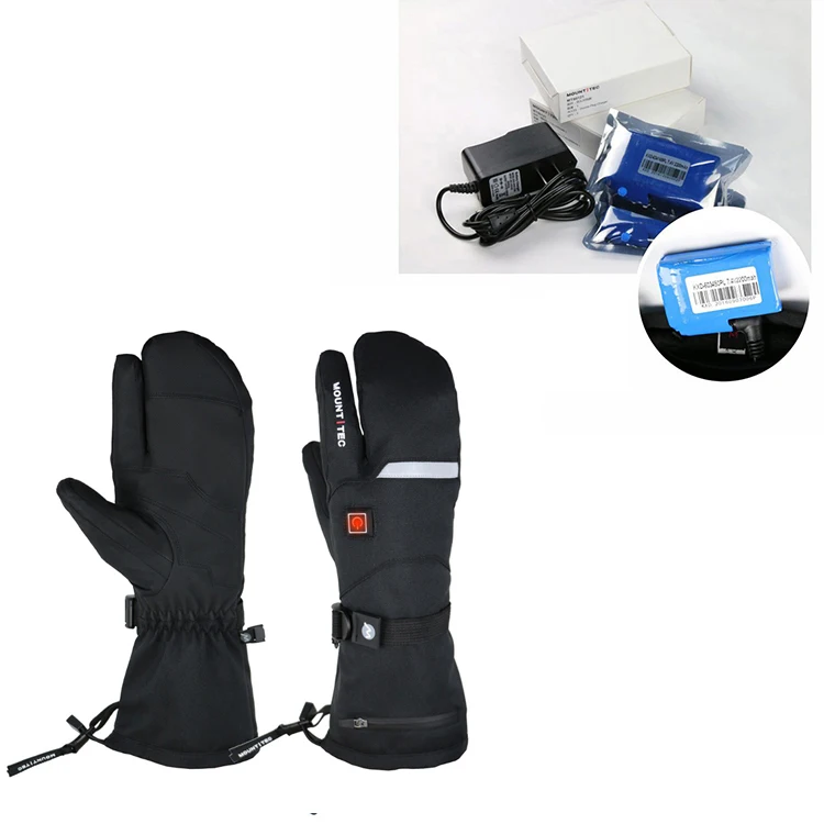 Thermal Men Winter Sport Thinsulate Heated  Waterproof Touch Screen Ski Gloves Ski Mittens