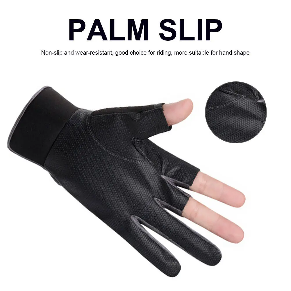 Custom Neoprene Fishing Gloves Hunting Gloves - Protective, 3-Cut Fingers, Anti-slip Waterproof