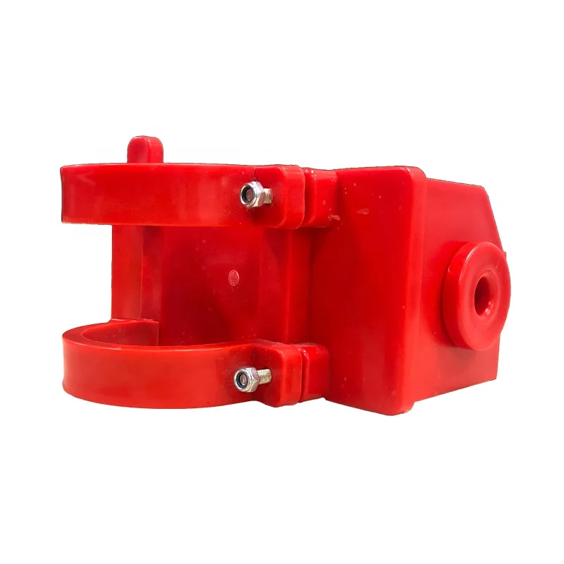 
Plastic Red Truck Wheel Chock Holder 200*180*100Mm/0.55Kg With 3Inch External Roll Bars 