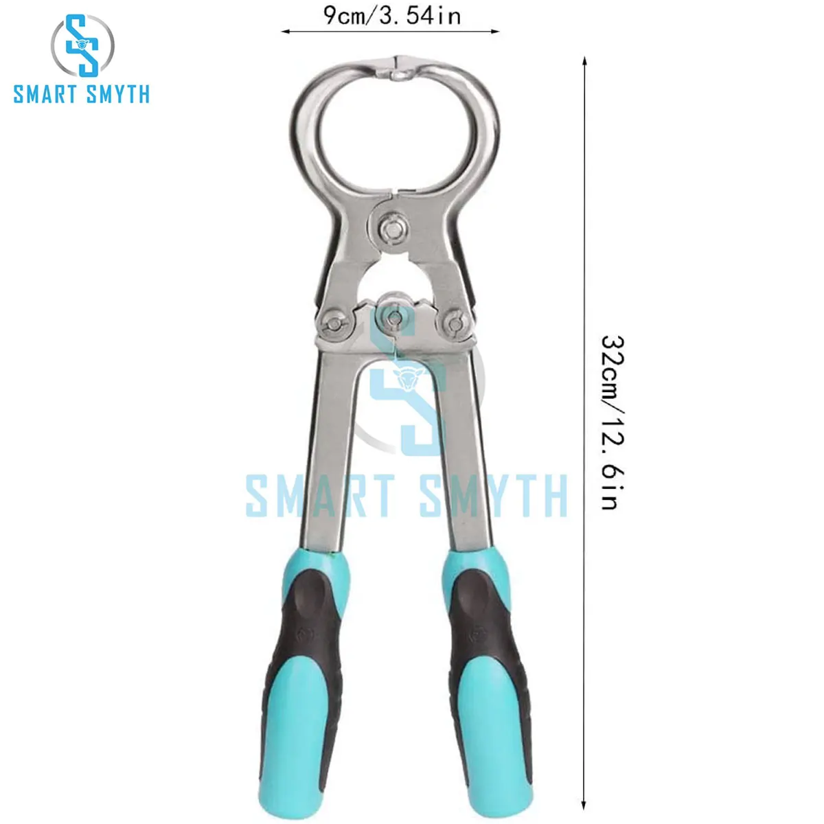 Castration Plier, Carbon Steel Durable Carbon Steel ,Non-Slip Handle Bloodless Castration Plier Tool