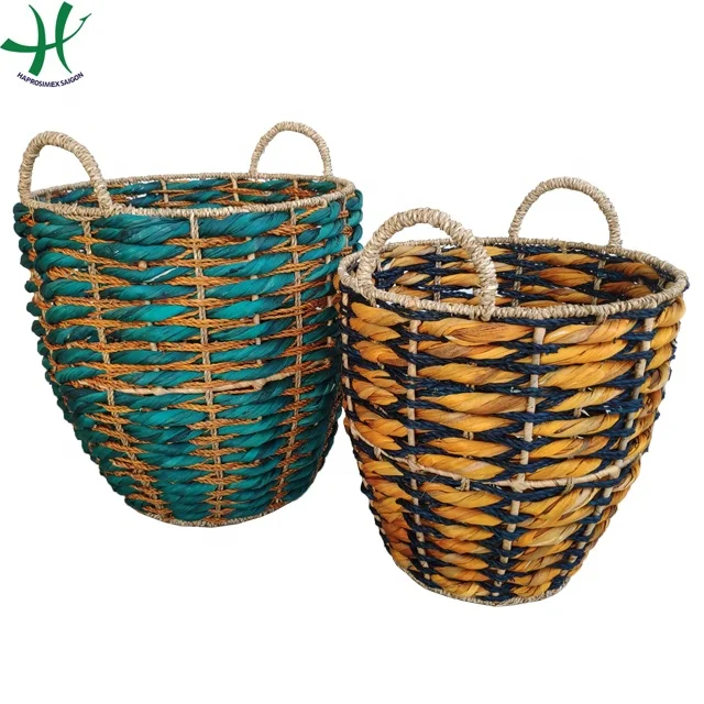 Summer Woven Storage Basket, Clothes Storage Basket for  storage & organization, natural material