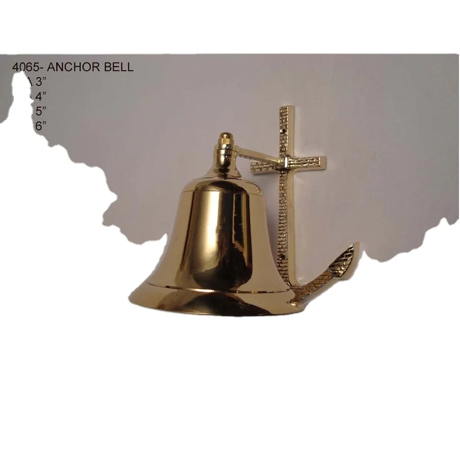 Индийский Латунный Колокольчик ручной работы для украшения дома магазина офиса