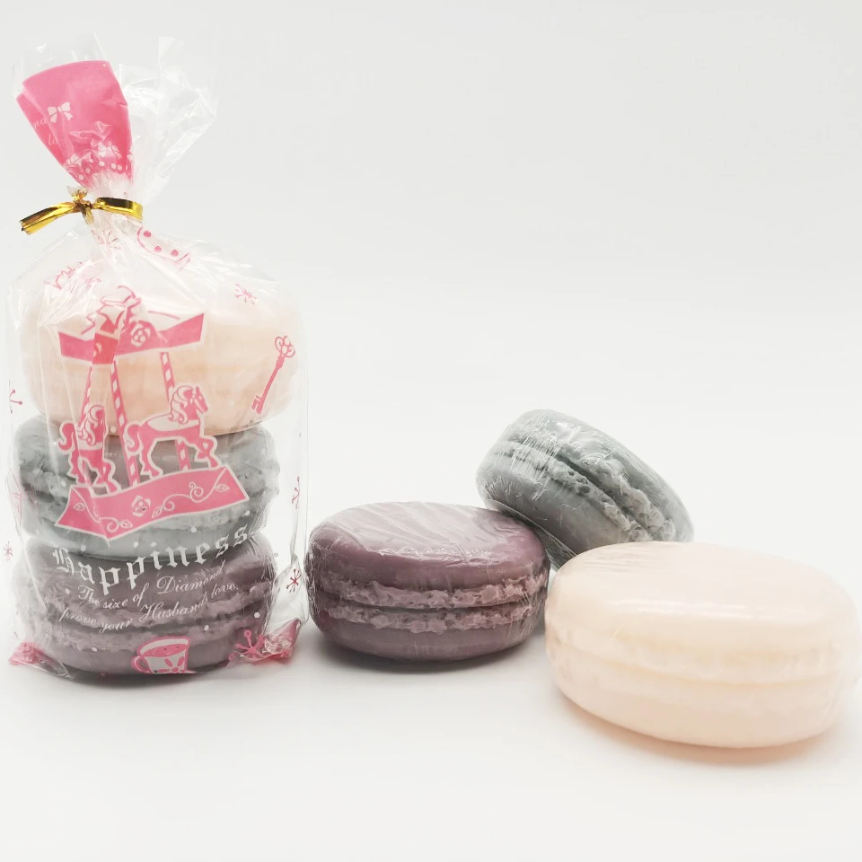 
Macaron style hotel bath soap 