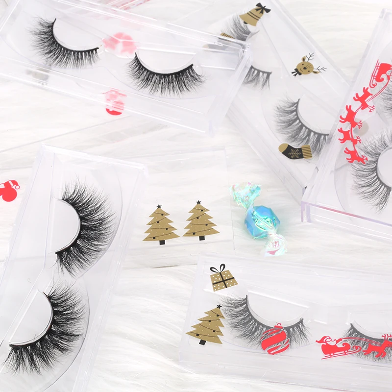 SY shuying Cheap Strip Eyelash Package Plastic Lashwholesale Vendor Glam Synthetic Fibre Eyelashes Handmade Cruelty Free