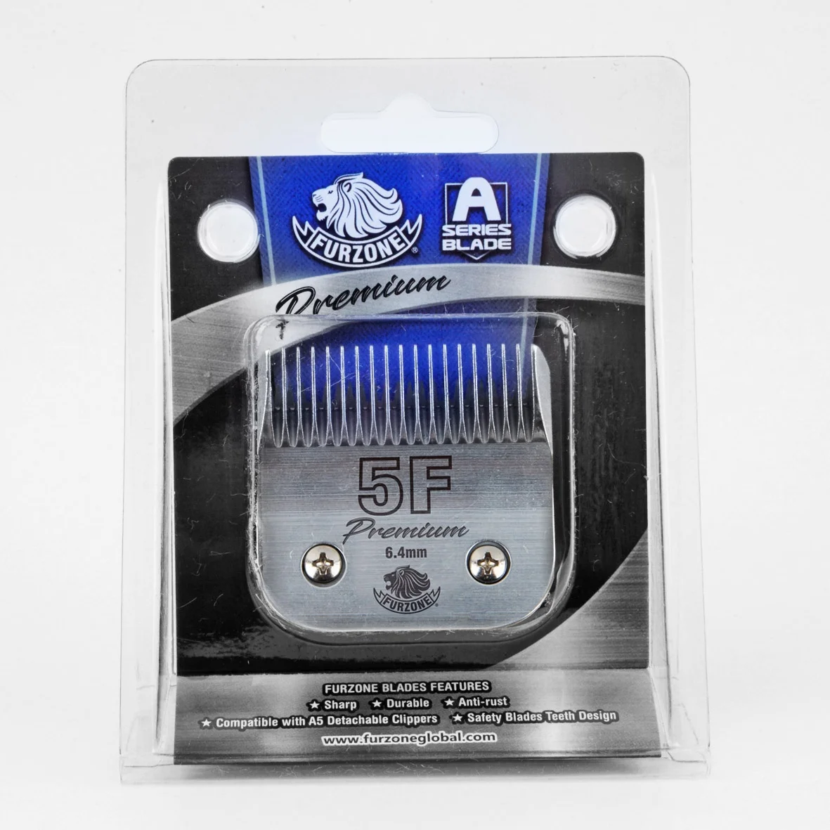 Furzone Size 5F 6.4mm Full Teeth Dog Grooming Clipper Blades