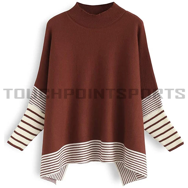 Wholesale OEM High Quality Warm women Cotton Cashmere sweater Knitted Wool Winter Knit