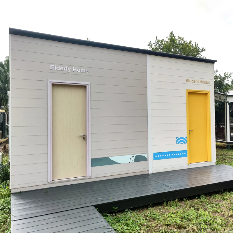 
Cheap outdoor aluminum prefab houses prefabricated transitional housing building 