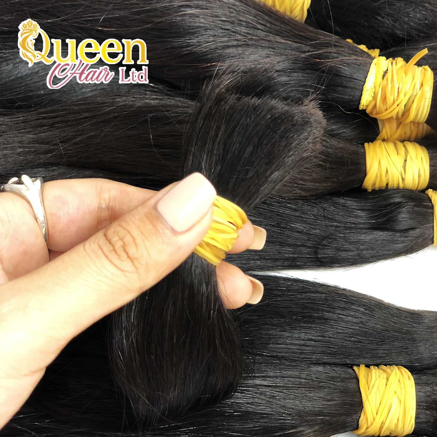 Высококачественные Натуральные вьетнамские волосы 50 см натуральные с выравненной кутикулой