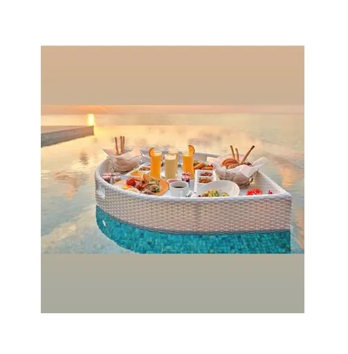 Коричневый Овальный плавающий поднос идеальный для еды в бассейне-хорошая цена