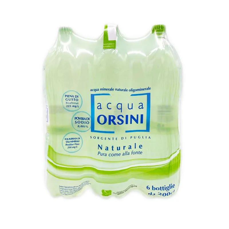 Итальянская вода Orsini VegBottle 200cl еще минеральная готова к