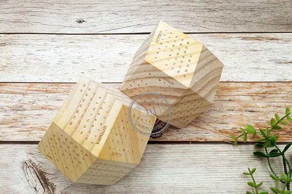 
Vietnam manufacturer wooden christmas calendar Wooden desk calendar 