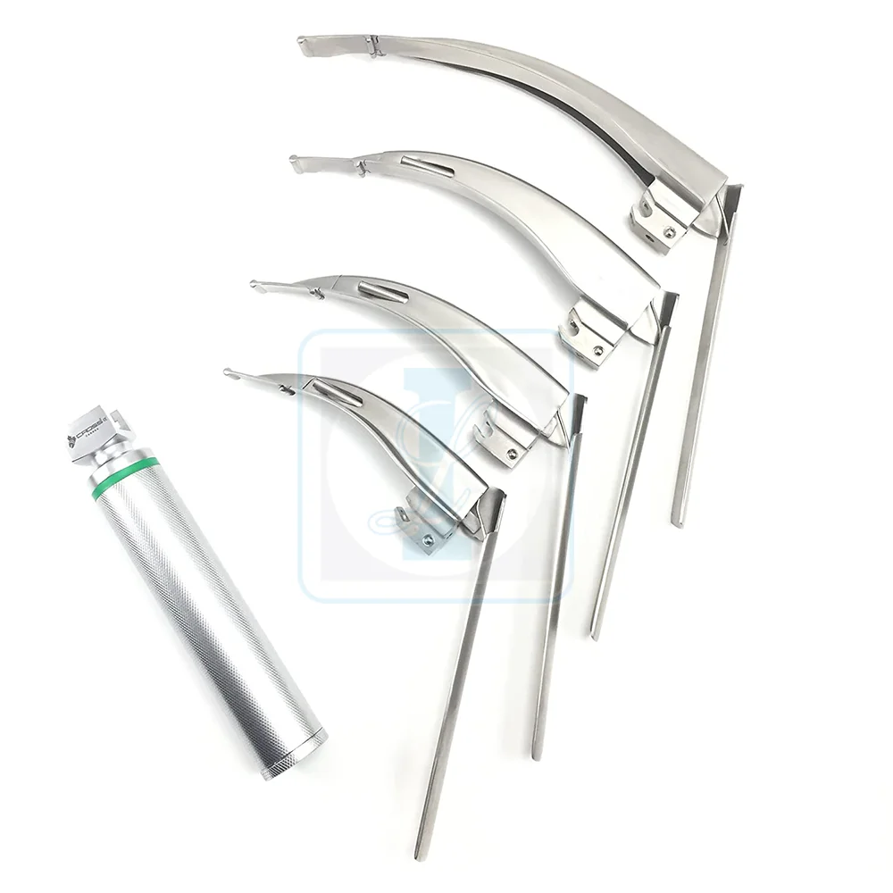 
 Mac волоконно-оптический Ларингоскоп Набор Хирургических Инструментов  