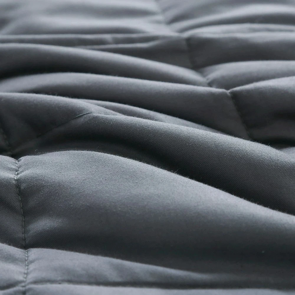 Custom Organic Cotton Sensory Queen Size Weighted Blanket With Cover For Adult And Kids