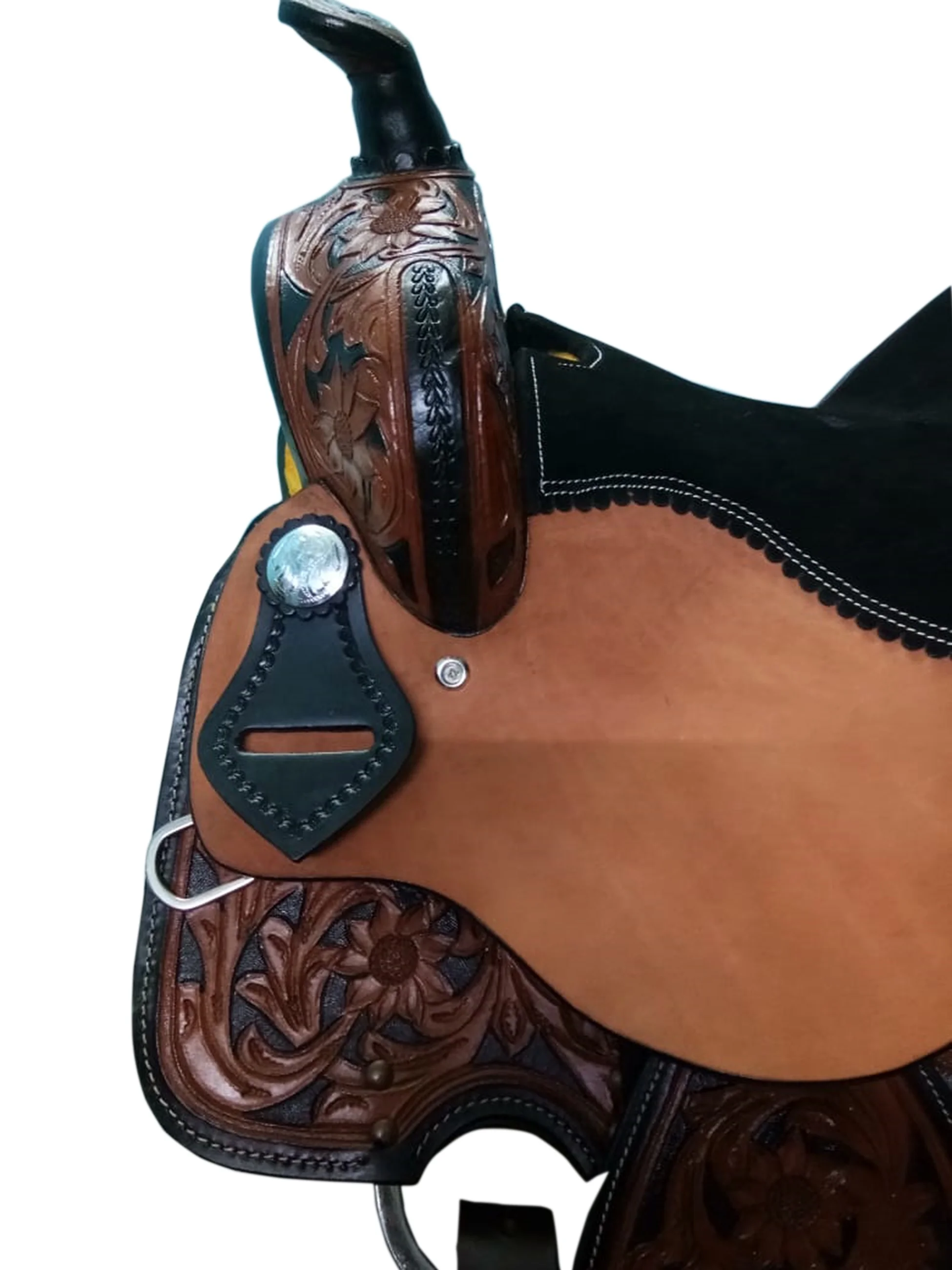 Ковбойное седло лошади производства премиум-производителей кожи