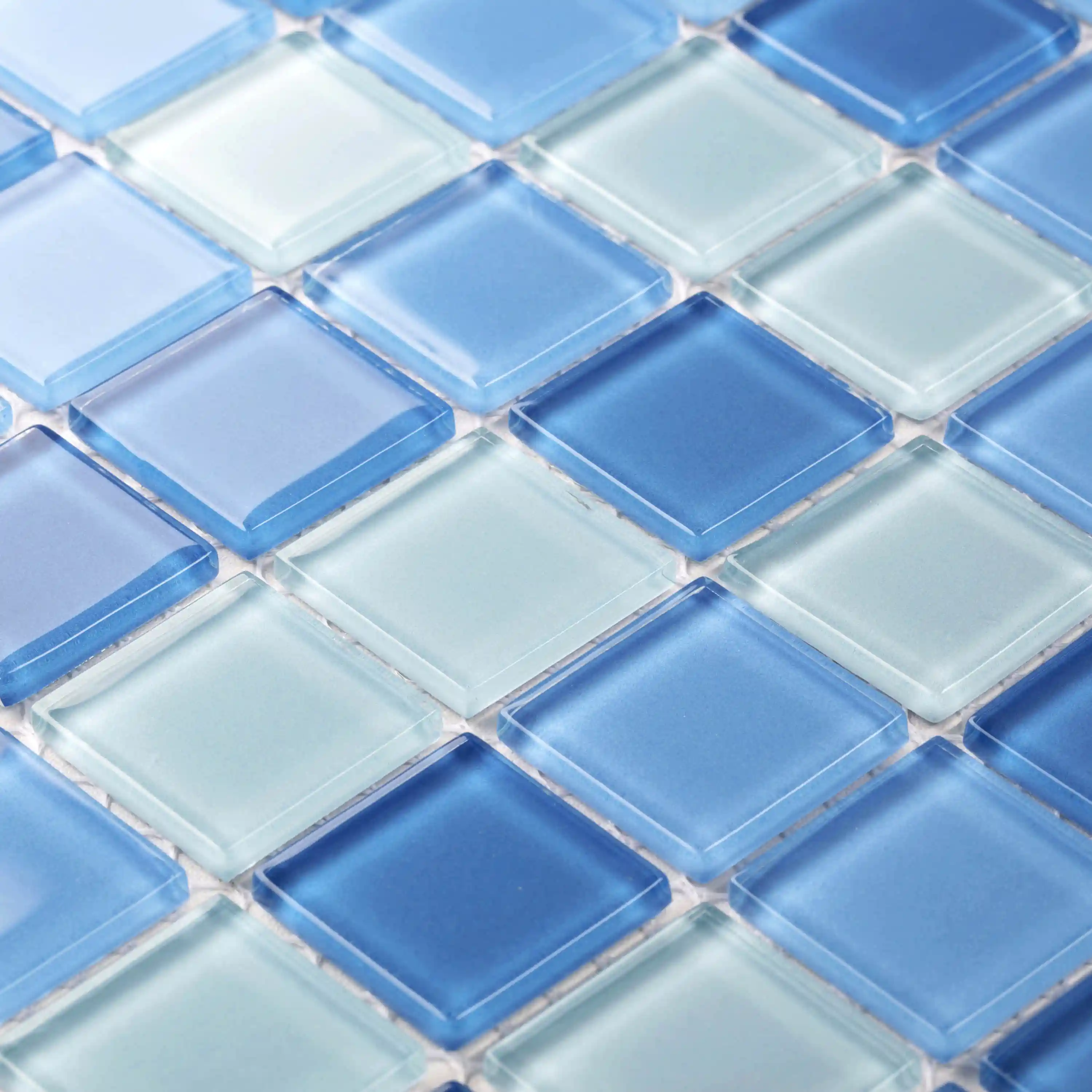 Голубая Плитка для бассейна, квадратная мозаика, Китайская мозаика, мозаичная декоративная мозаичная плитка, оптовая продажа, китайский производитель
