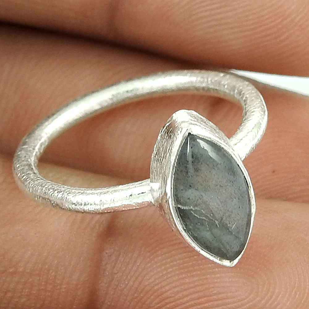 Marquise shape Labradorite Gemstone 925 Sterling Silver ring for women and girls bulk wholesale Jewelry Suppliers Manufacturer