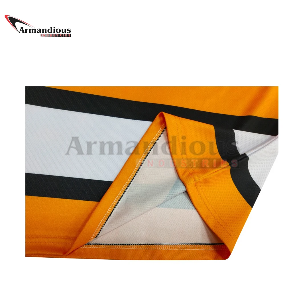 Черная классическая майка для хоккея с шайбой командные клубы Лига сублимация мужчин