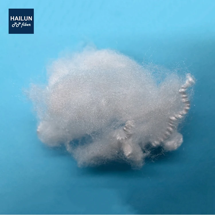 3D white Low shrinkage PP polypropylene  fiber