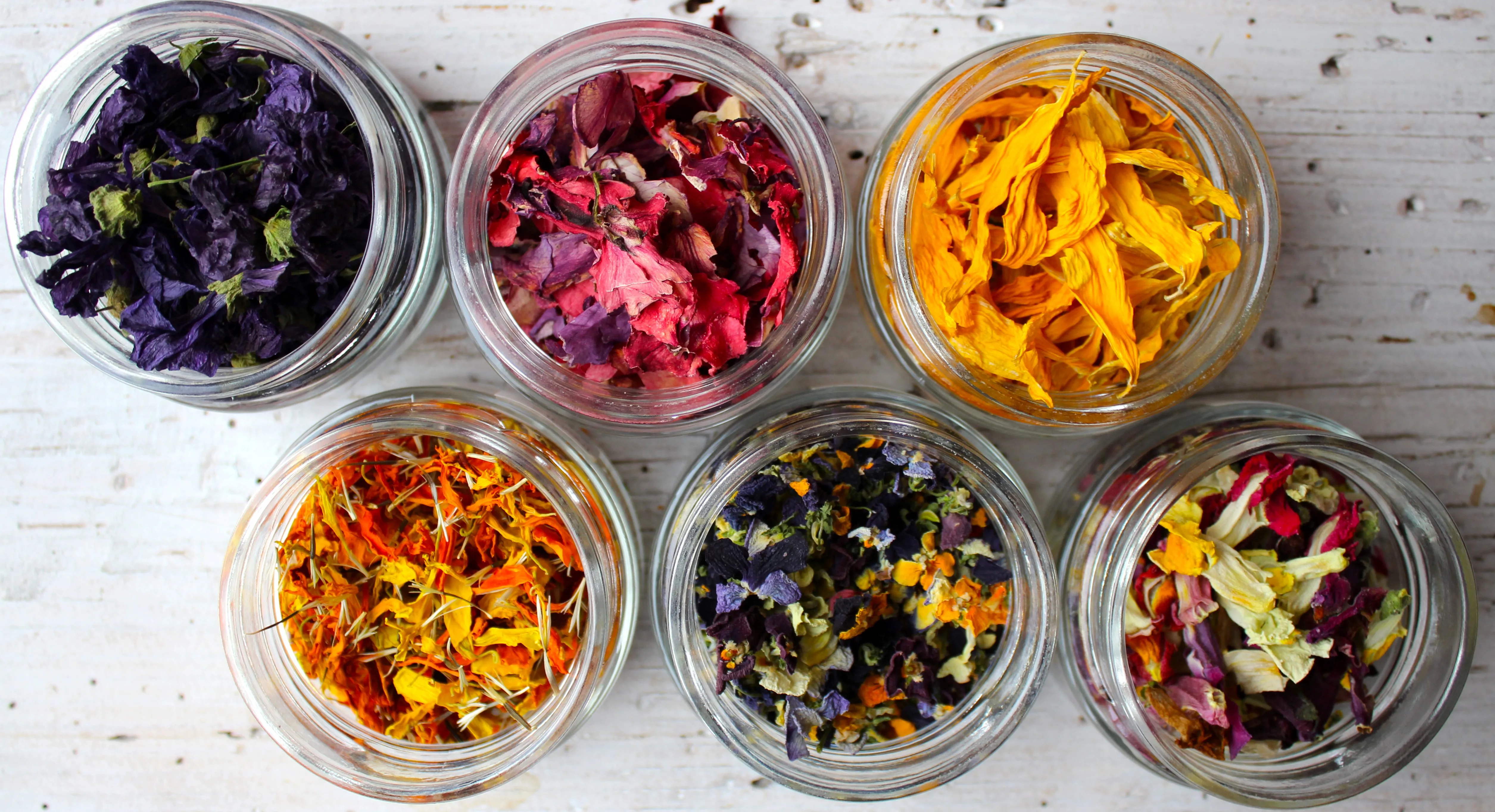 Organic dried edible flowers SAPORE DI FIORE mix dry petals (cooking, decoration, gift)