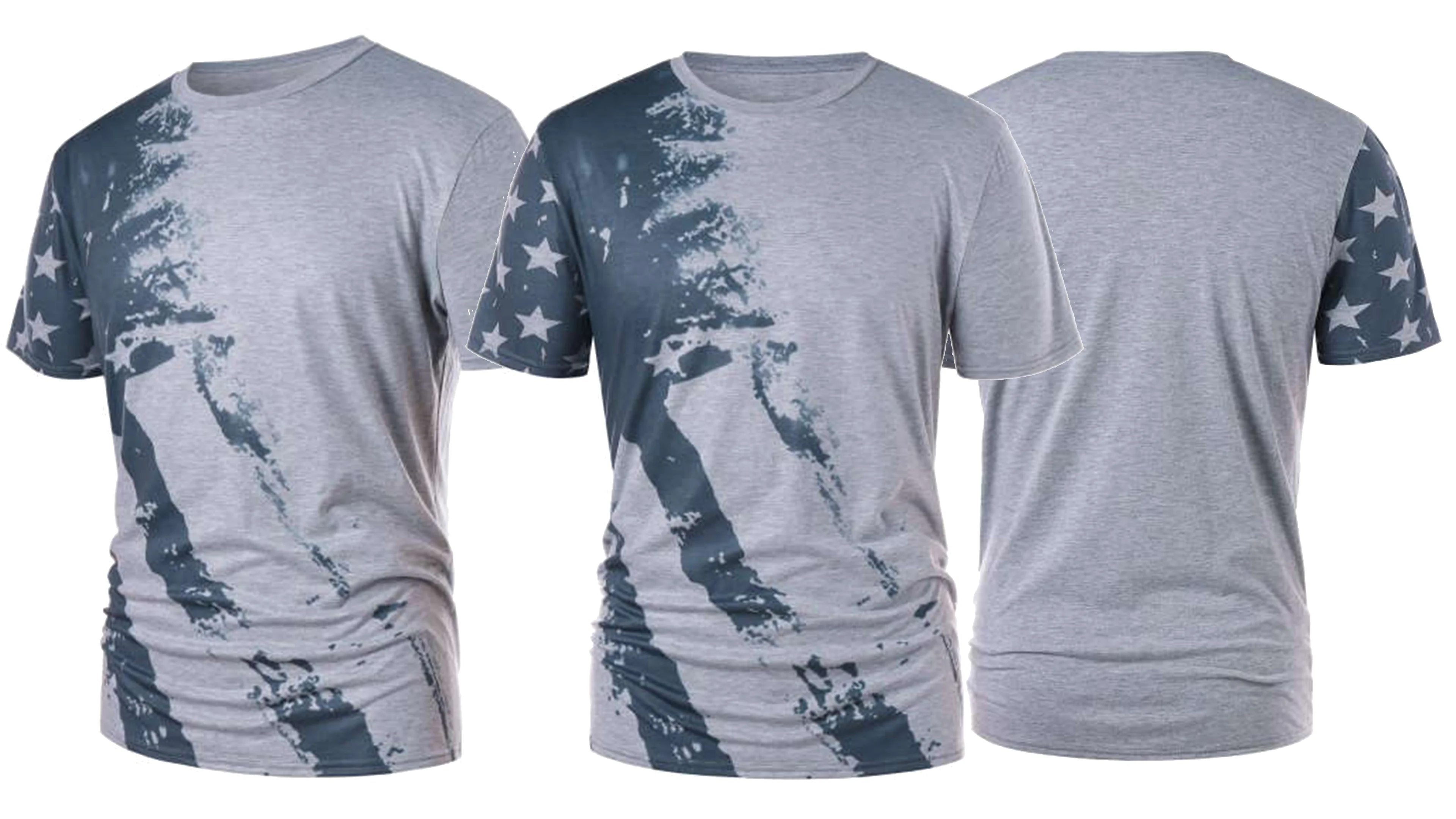 Customized silk screen printed all over printed men short sleeve o neck custom t shirt wholesales clothing Bangladesh