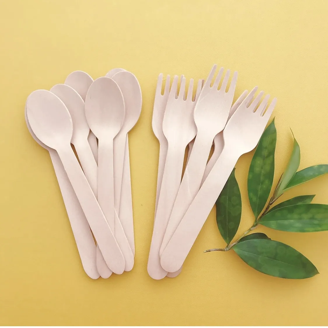 Wholesale OEM Custom Logo High Quality Cheap Price DISPOSABLE WOODEN CUTLERY UTENSILS Made In Viet Nam