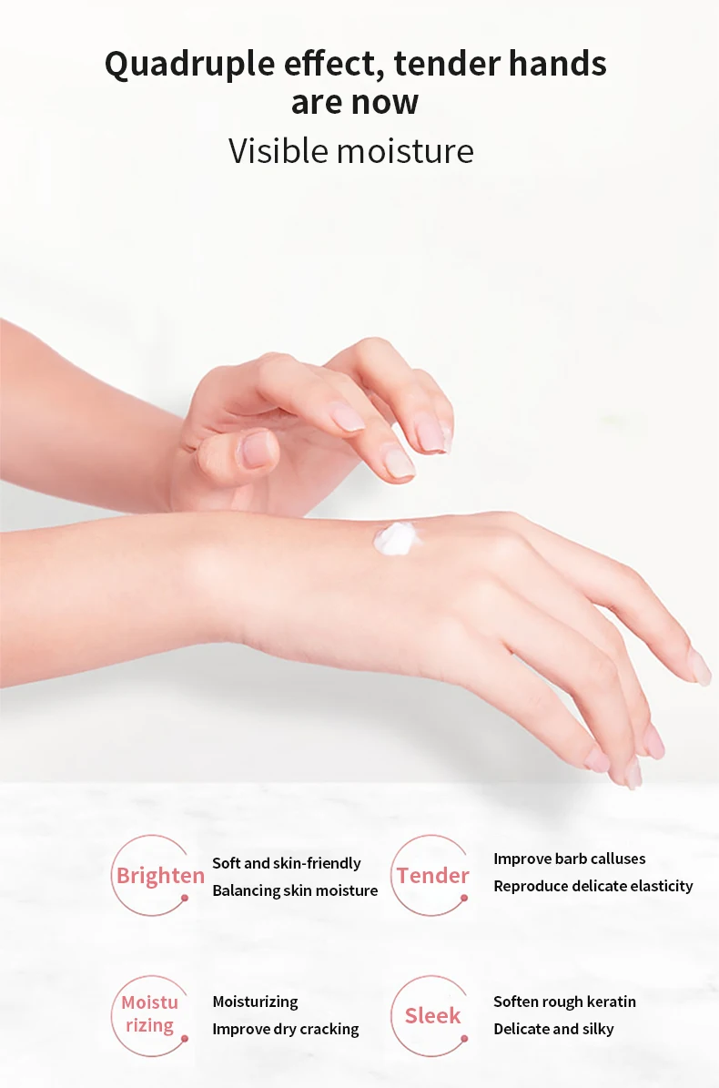 35ml Niacinamide hand cream  private label natural organic hand cream custom  logo  moisturizing whitening hand cream