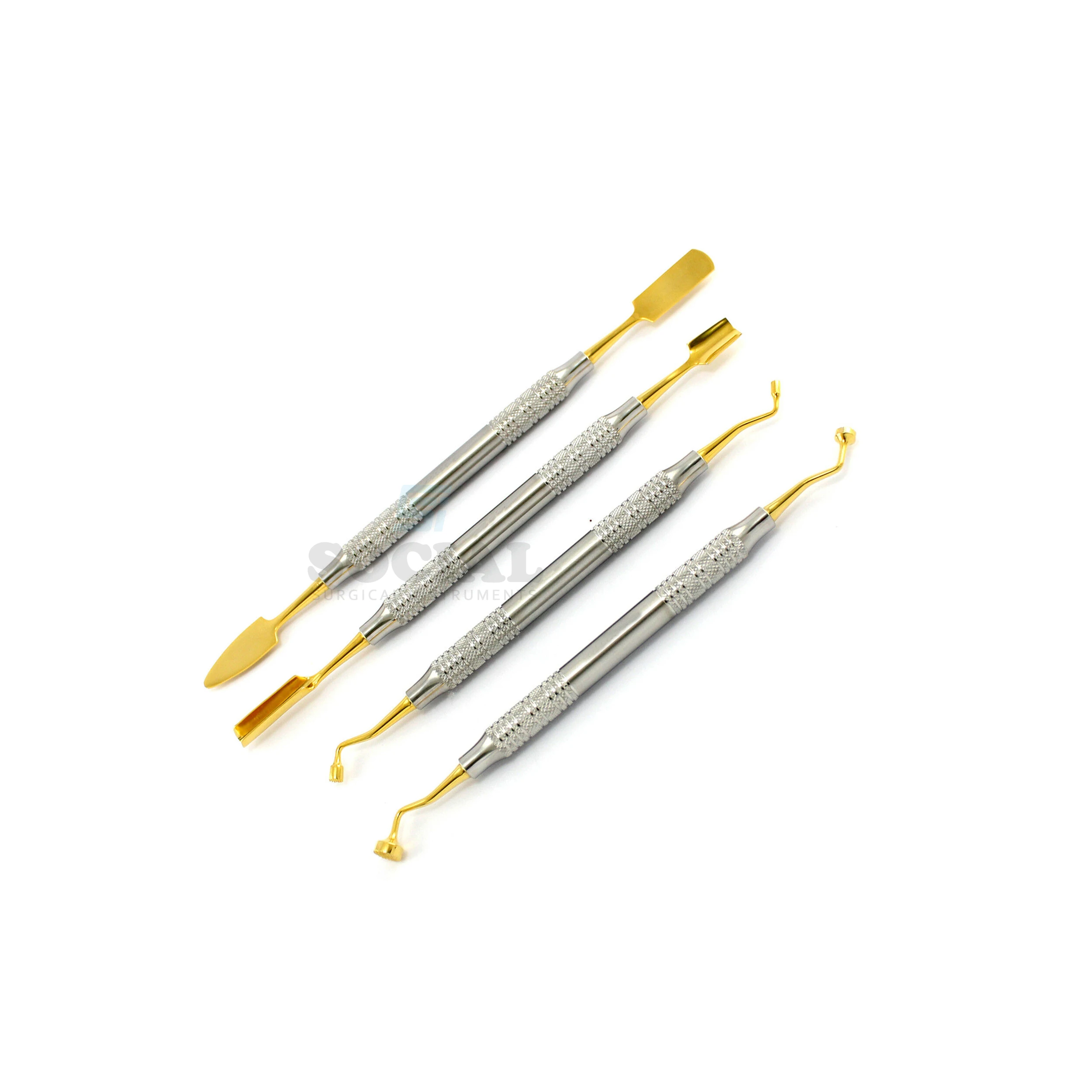 Dental Set of 4 PRF Instruments Kit Periosteal Elevator
