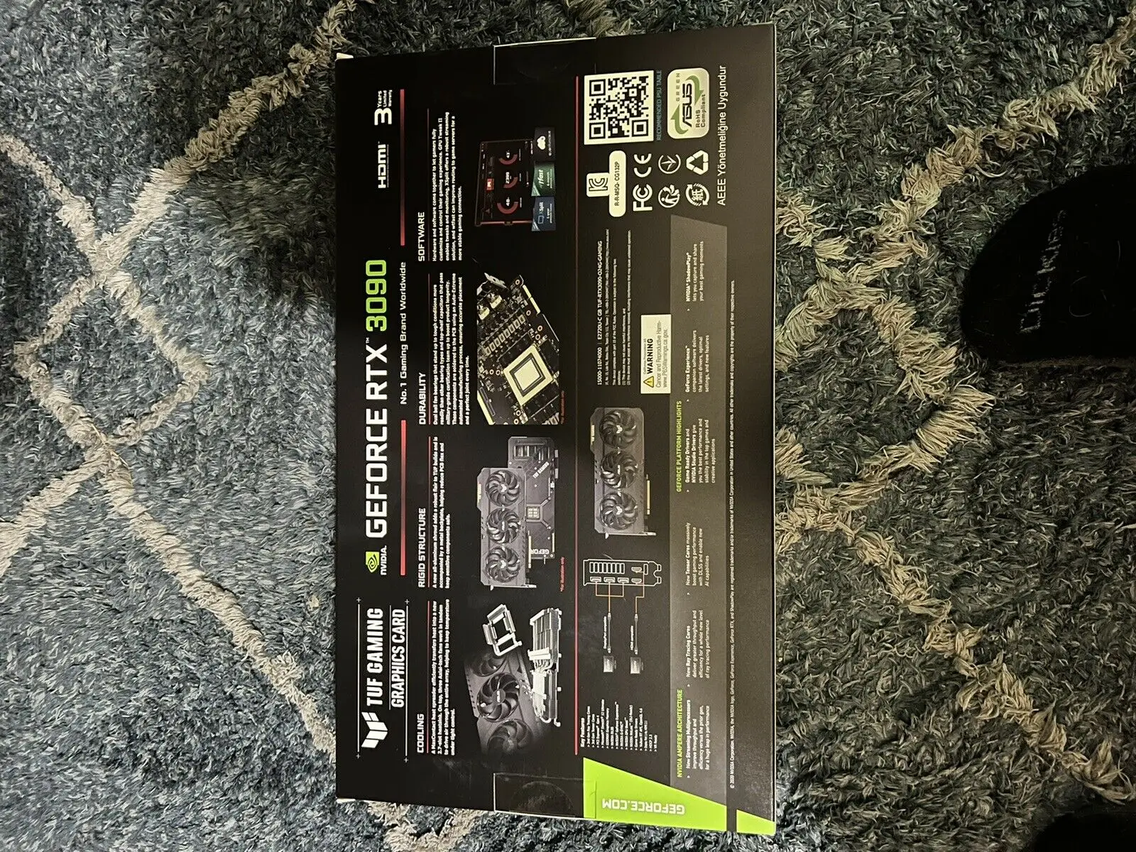 Заводское Аутентичное предложение для видеокарты ASUS TUF Gaming GeForce RTX 3090 OC 24 ГБ GDDR6X