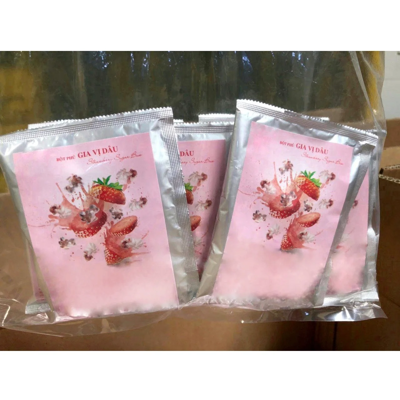 OEM Colorful Flavor Powders Food Additives Popcorn Flavored Coatings with Caramel Strawberry Matcha Chocolate