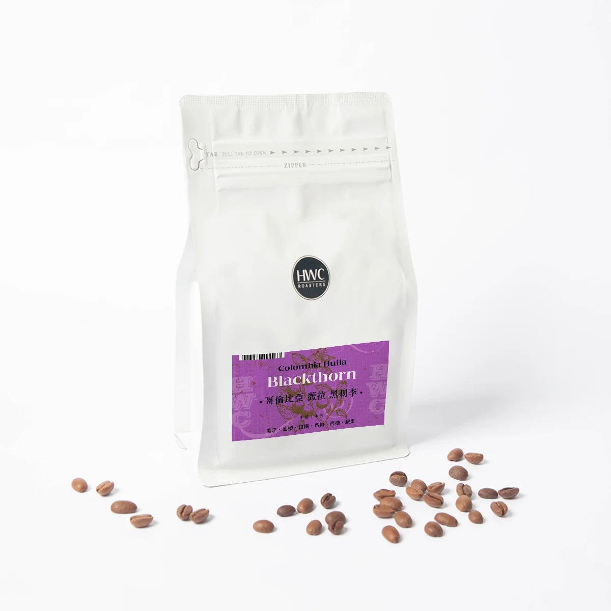 New product Colombia Huila Blackthorn hwc arabica roast whole bean coffee beans price