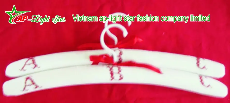 
Vietnam Embrioidery luxury design coat hanger for home 
