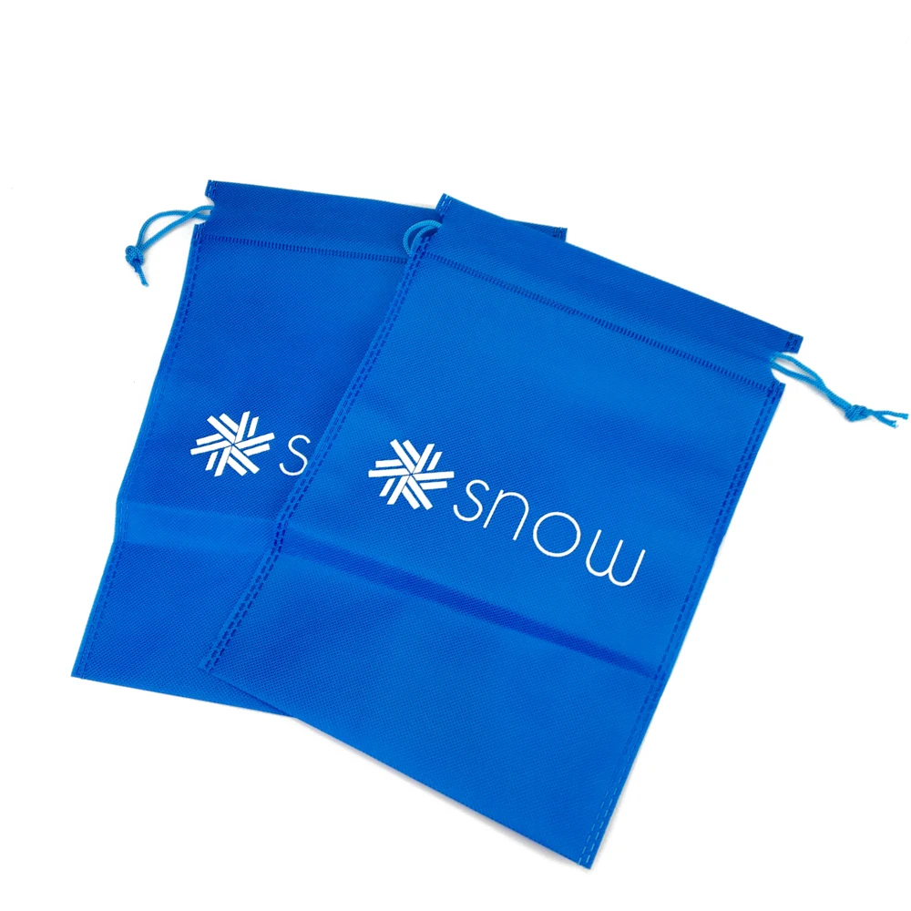 Custom your design screen Printed Drawstring non-woven bag Dust Bag
