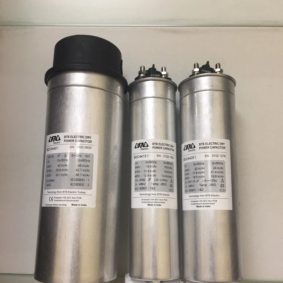 Aluminum round  CAPACITOR 440v  30KVAR Made in TURKEY
