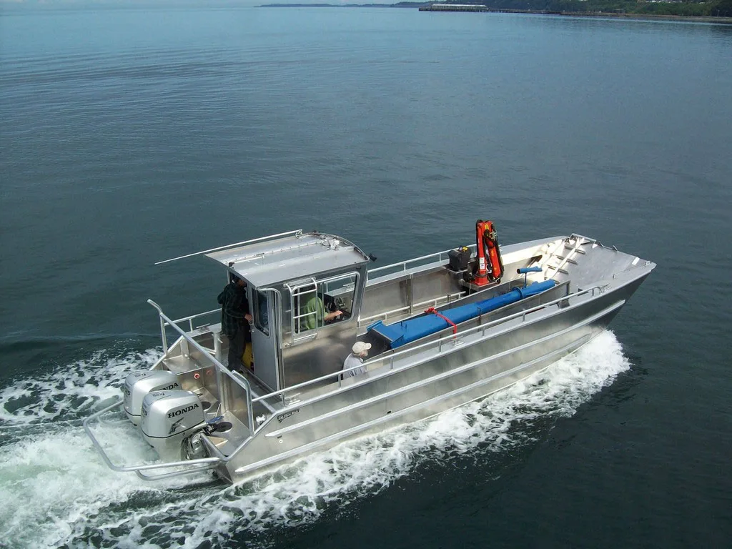
30ft aluminum fishing boat recreational and cargo transport landing craft for sale 