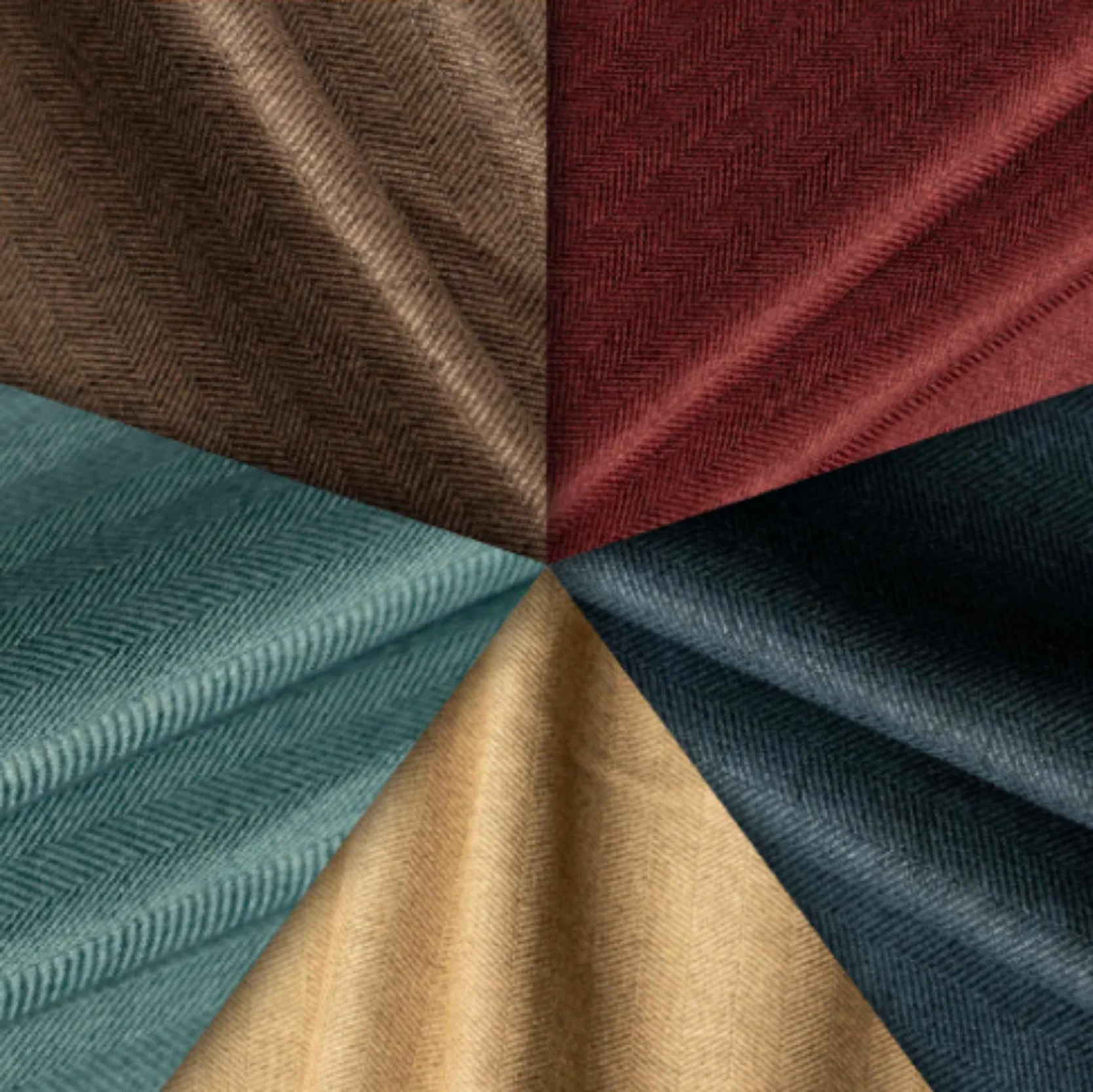 Top Choice For The Herringbone Plain Solid Color 85% Black out Luxury Fabric Curtain For Living Room Shipping From Malaysia