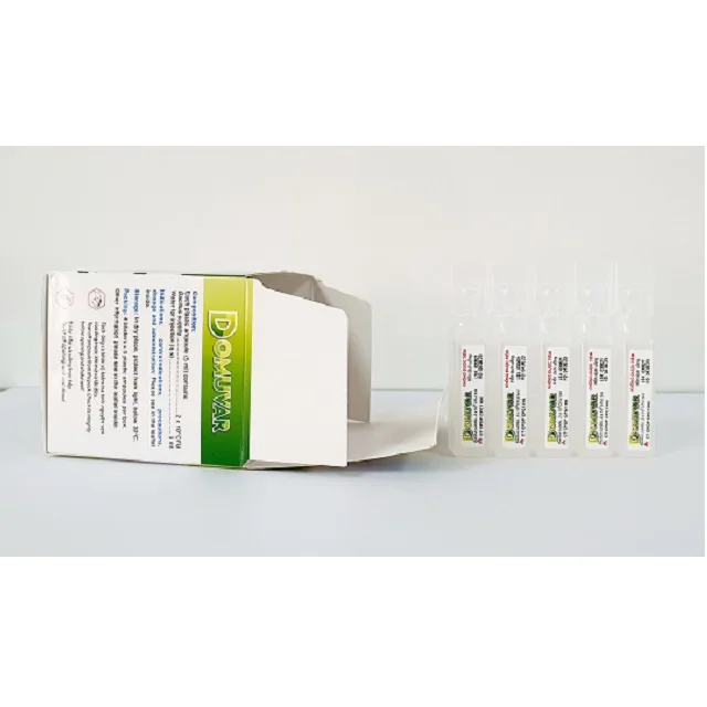Box of 10 Ampoules Oral Liquid Supplement for Diarrhear human  Best price Sterile BFS technology Bacillus Subtilis Domuvar