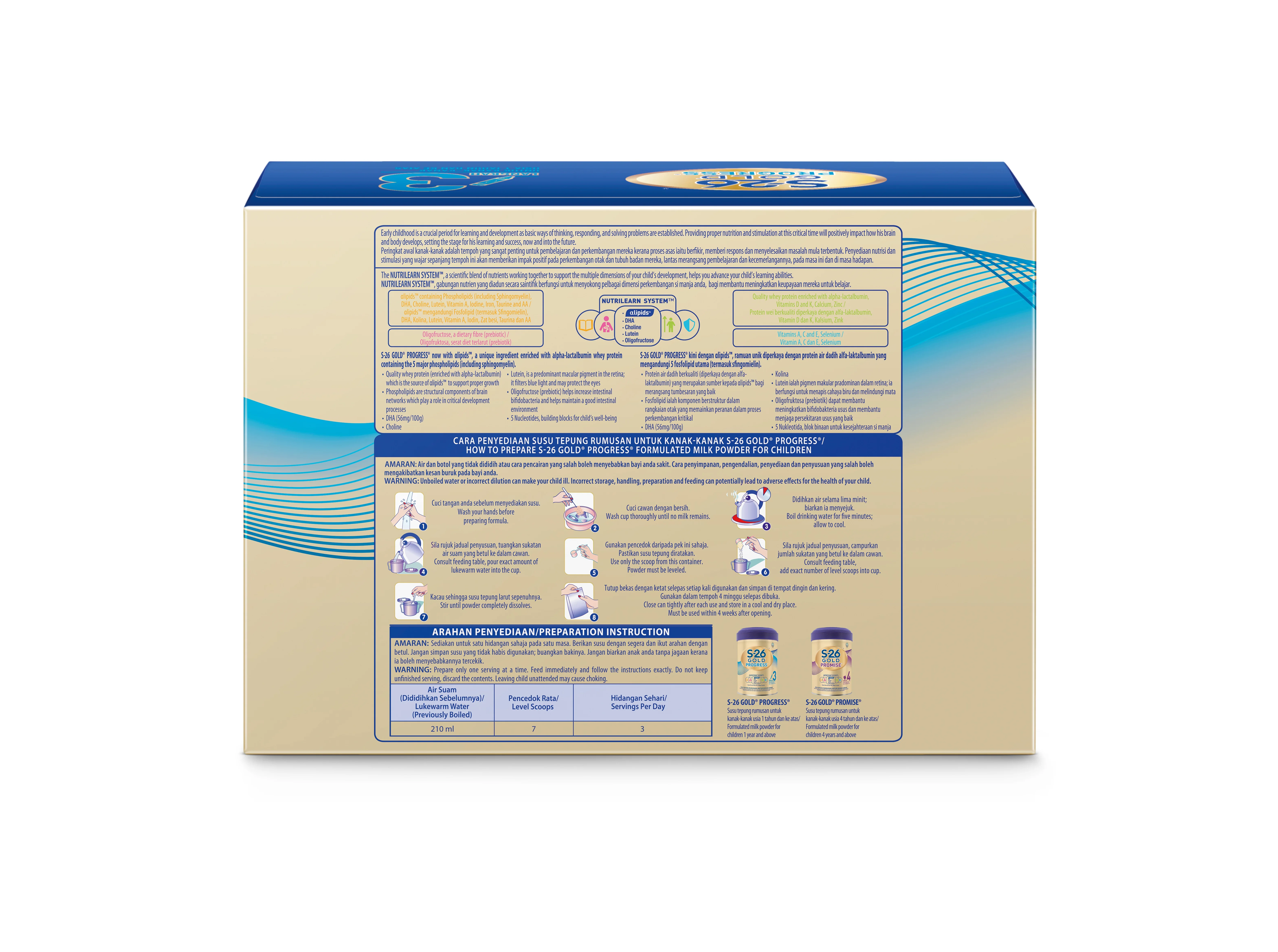 Halal certified Milk formula for baby 1- 3 years old.  (2.4 kg x 4)