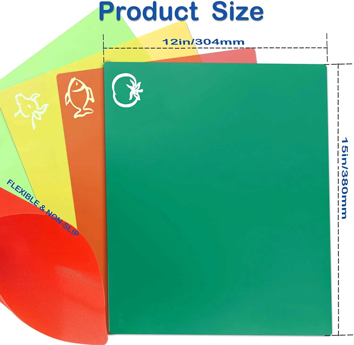 Kitchen Multifunctional Plastic Flexible Cutting Board