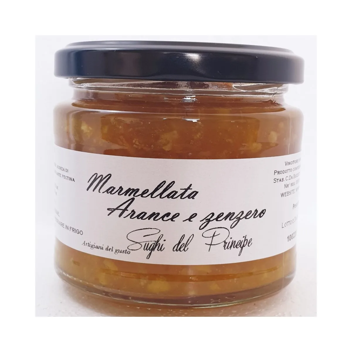 Hot sell Product 2022 Special Jam with Orange and Ginger Traditional Sicilian Recipe Made in Italy