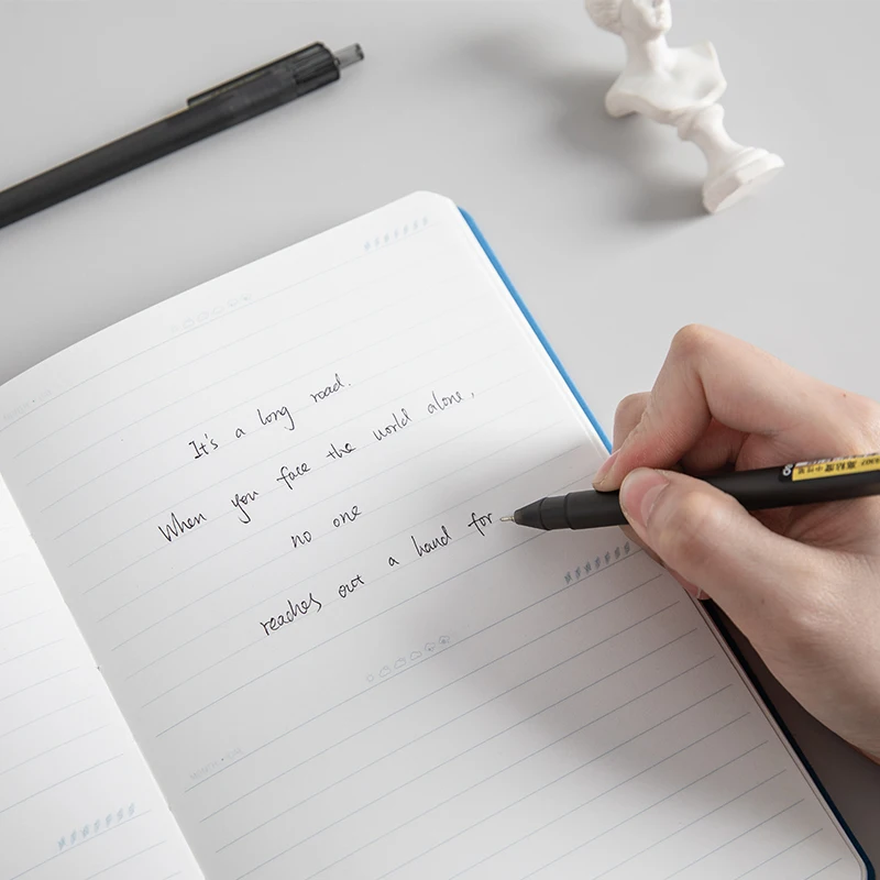 Жидкая гелевая ручка с металлическим наконечником и черными чернилами среднего размера 0,5 мм