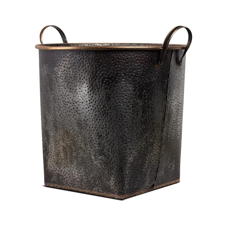 Large Shaped Design Metal Planter Green Plant Decor Indoor And Outdoor Design Standard Metal Pots