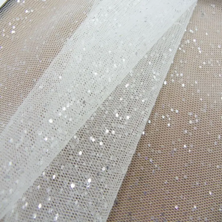GP009 Тайвань 100% нейлоновая блестящая Тюлевая ткань для свадьбы