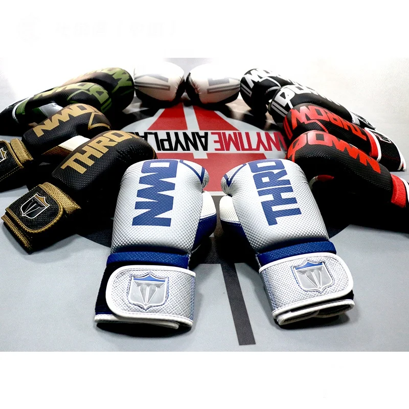 Boxing Glove Pro Leather Top Quality Big Boxing Glov 16 Oz Professional Boxing Glove For Competition Contest Sparring Use