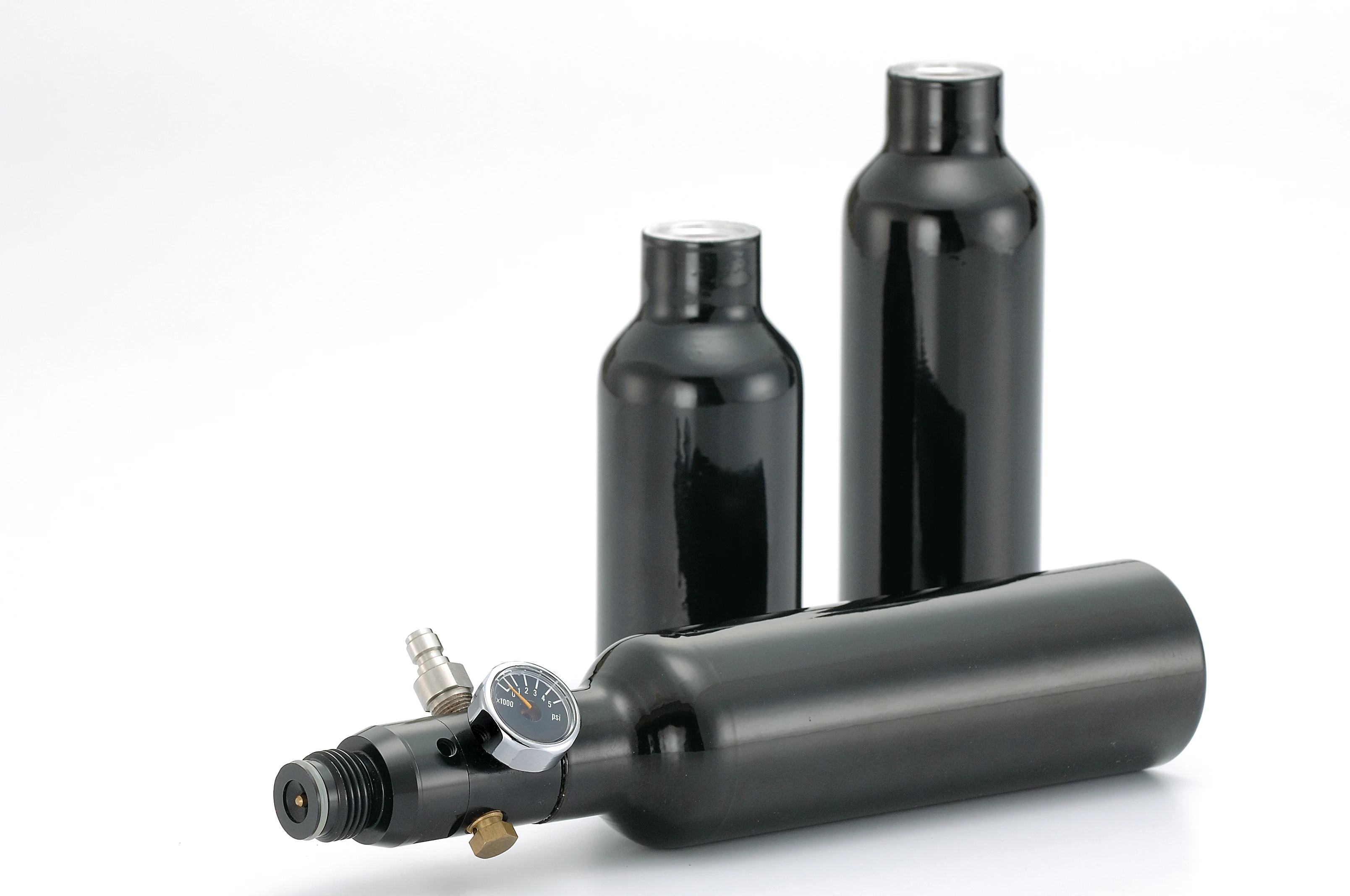 high quality 1L empty 24oz co2 paintball gas cylinder hpa tank with on/off valve