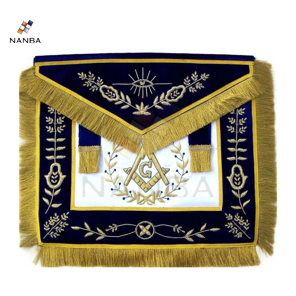 Фартук с ручной вышивкой Masonic last Master