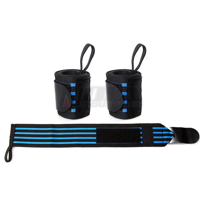 Low MOQ Wholesale price Good Quality Custom Power Weight Lifting Wrist Wraps Gym Bandage Straps