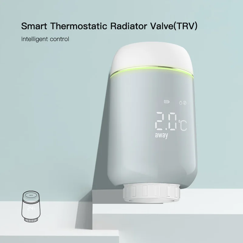 
TRV ZigBee Smart Thermostatic Radiator Valve Smart TRV Voice Control via Alexa 